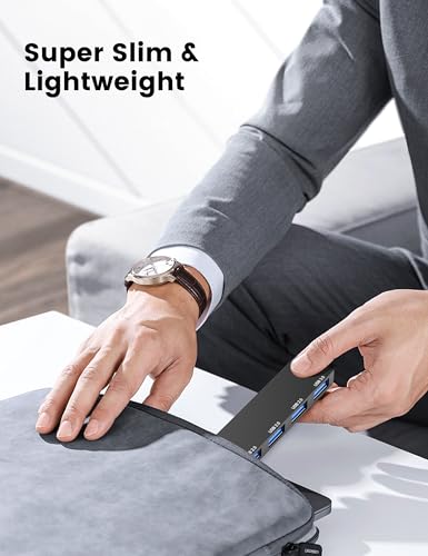 USB Hub 2Pack, Fidioto 4 Port USB Hub(1 * 3.0 Hub, 3 * 2.0 Hub), Networking Hubs for Laptop, iMac Pro, MacBook Air, Mac mini/Pro, Surface Pro, Notebook PC, USB Flash Drives and Mobile HDD Etc. - color: 4in1- 2pcs Left-Black