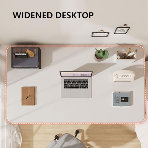 Standing Desk Manual Crank, Standing Computer Desk, Adjustable Height, with Wire Hole, for Home Office Study Writing Workstation, Gaming Room, White (120x60cm) - size: 120x60cm