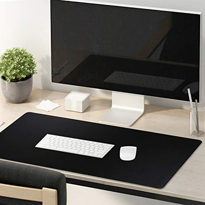 Gaming Mouse Mat/Mouse Pad 31.5x11.8x0.12Inch | XXL mouse pad | table mat/large size | improved precision and speed | rubber base for stable Grip on smooth surfaces non-slip (80x30 Black) - color: 80x30 Black