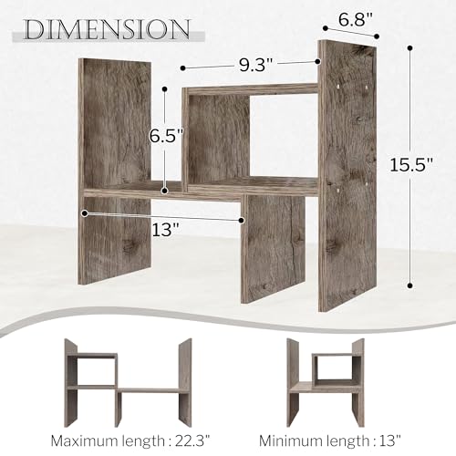 Jerry & Maggie Office Desk Organizers for College Dorm Decor Grey Oak - color: Gray Oak