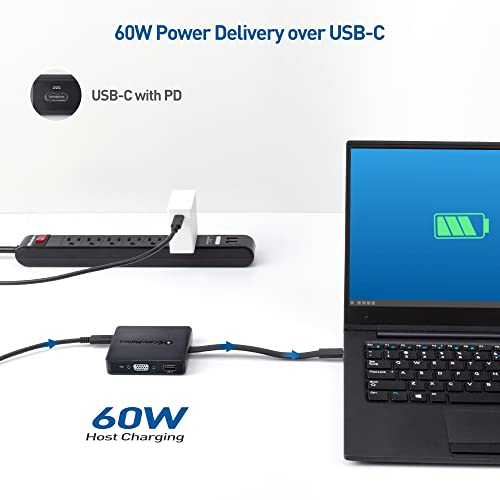 Cable Matters USB C Hub with HDMI, DisplayPort, VGA, Ethernet, Charging
