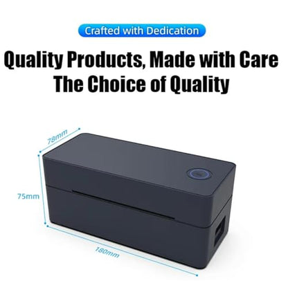 Bluetooth Thermal Shipping Label Printer,4X6 inch Wireless Barcode Printer, high Printing Speed,Compatible with iOS Android Mobile Phone,Windows (White)