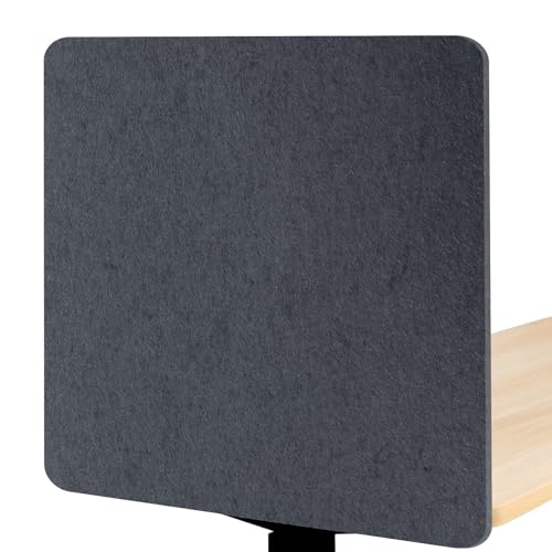 2-Pack Felt Desk Dividers, Clamp-On Privacy Panels, 24 x 24 Inch, Dark Gray - color: Dark Gray, size: 24×24 in (2pcs)