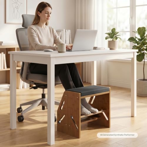 CHOEZON Adjustable Foot Rest Under Desk with Cushion and Non-Slip Design