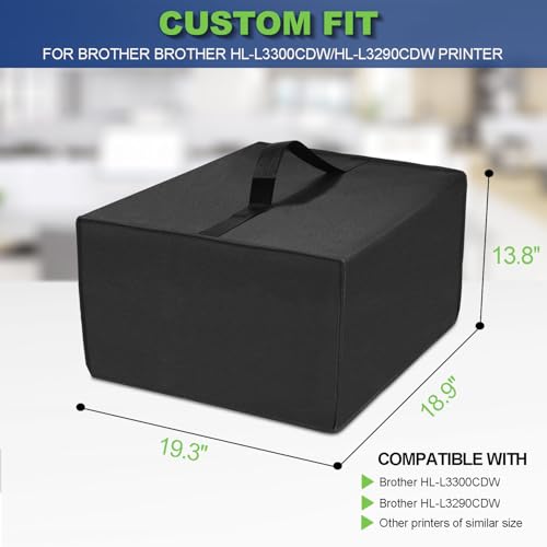 Printer Dust Cover for Canon Megatank G3290 Printer (Black) - color: Black