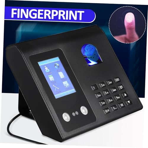 NUOBESTY 1Pc Face Recognition Clock Dual Recognition Attendance Machine with Fingerprint Reader for Office Small Business Supports Faces Fingerprints High Performance