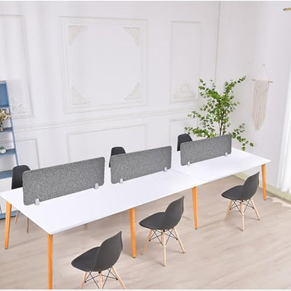 Acoustic Desk Divider Mounted Privacy Panel Privacy Partition Screen Increase Private Space and Reduce Noise Suitable for Classrooms, Homes, Offices, Libraries(Gray,30X80CM) - color: Grey, size: 30X80CM