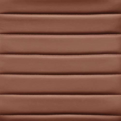 Amazon Basics High-Back Swivel Office Chair with Lumbar Support, Ergonomic Ribbed Faux Leather, Adjustable Height, 24.75"D x 23.25"W x 45.25"H, Brick Red - color: Brick Red
