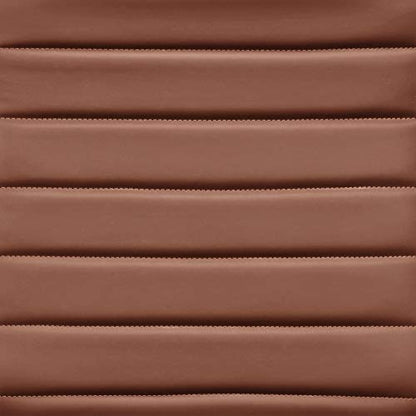 Amazon Basics High-Back Swivel Office Chair with Lumbar Support, Ergonomic Ribbed Faux Leather, Adjustable Height, 24.75"D x 23.25"W x 45.25"H, Brick Red - color: Brick Red