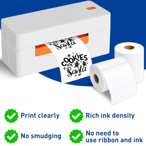 ESSENTIAL 4" x 4" Direct Thermal Shipping Labels (350 Labels, 1 Roll) - size: 4"x4"