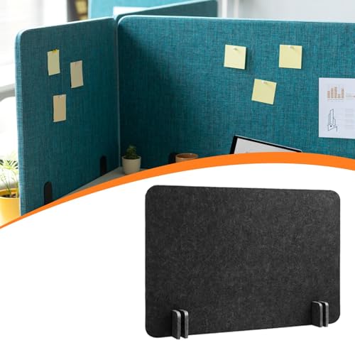 Desk Divider Felt Table Partition Acoustic Privacy Screen Noise Reducing Removable Panel Lightweight Structure Freestanding Suitable for Classroom, Black 40x50 cm - color: Black 40x50 Cm