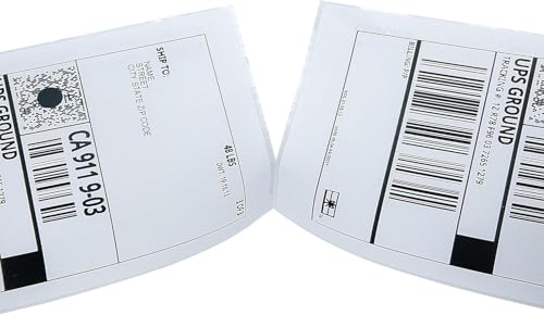 L LIKED 4000 4x6 Thermal Shipping Labels Fanfold, Direct Thermal Printer Labels Compatible with Zebra Rollo - Perforated Strong Adhesive | 2stacks, 3000 Labels/Stack, Perforated, BPA Free, Strong Adhesive, Compatible with Most Direct Thermal Printers - si