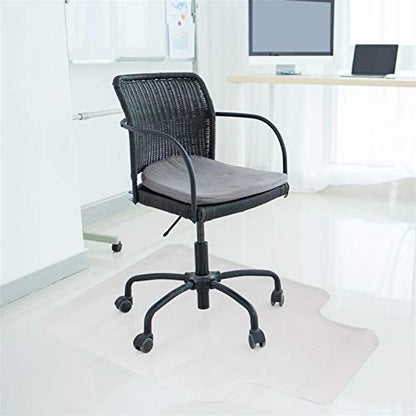 48 Inch Office Chair Mat for Carpet,Clear PVC Floor Protector with Lip 2pcs - size: 2PCS
