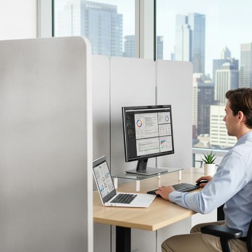 VIVO Gray Freestanding 145 x 66 in Privacy Panel, PP-KIT-T145G - color: Gray, size: 145" wide, 66" Tall