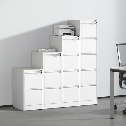 Metal File Cabinet with Drawer Heavy Duty Locking File Cabinets | Home Office Steel Filing Cabinet Vertical File Cabinets for Legal/Letter Size File,Assembly Required - color: White, size: 28.8"H-2 drawers