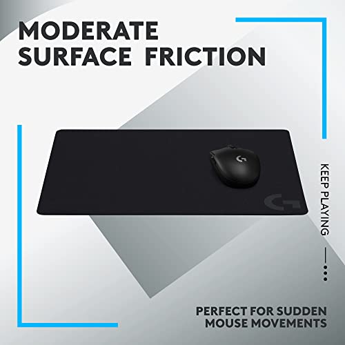 Logitech G240 Cloth Gaming Mouse Pad (340x280x1) - Black - size: M, style: Cloth