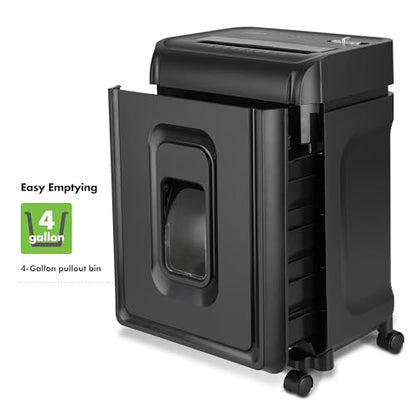 Aurora AU1035XA 10-Sheet Crosscut Paper/Credit Card Shredder with 4-Gallon Pullout Wastebasket - style: 10-Sheet CrossCut Black
