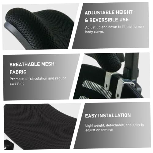 Adjustable C-Shaped Office Chair Headrest, 1.18" Thickened Clips Head Rest Attachment Blue - color: 3 Cm/1.18 Inch Clip