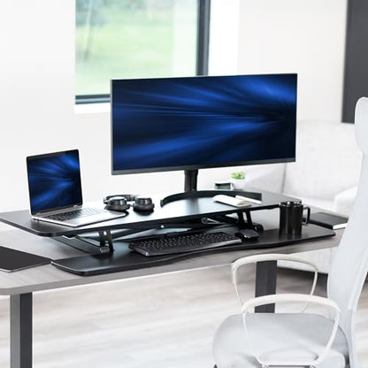VIVO Black 48 in Standing Desk Converter, DESK-V048KB - color: Black, size: 48"