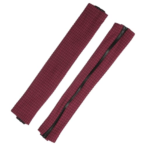 PATIKIL 22x4.3in Office Chair Armrest Covers, 1Pair, Burgundy - color: Burgundy, size: 22"