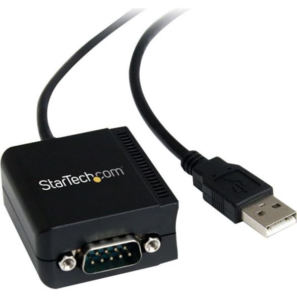 StarTech 6ft 1-Port FTDI USB to Serial RS232 Adapter, TAA (ICUSB2321F) - size: 6ft