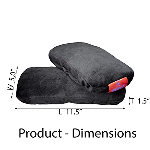 Ergonomic Office Chair Armrest Pads Extra Soft Elbow Support Cushions for Office, Gaming, Desk Chairs, Set of 2 (11" Large Size, Washable Cover)‌