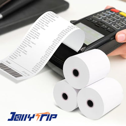 (50 Rolls)2 1/4 x 85 Thermal Paper Rolls 48GSM BPA FREE Receipt Rolls Thermal Teceipt Paper 2 1/4 85 Thermal Printer Paper Compatible with Printers, POS Cash Register,Credit Card - size: 2 1/4 in x 85 ft 50 rolls