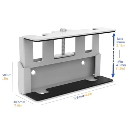 All-Metal Adjustable Width Power Strip/Laptop Chargers Holder Mount - Under Desk or Wall Mountable Universal Organizer for Power Strips, Laptop Chargers & Cable Management (Large)