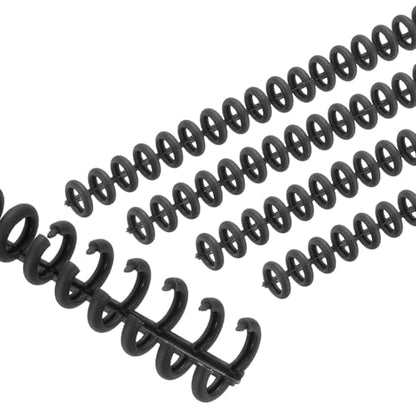 PATIKIL 8.5mm(0.3") Spiral Binder Ring,20 Pcs 30 Rings 25 Sheet Capacity Comb Binding Spines for Binding Paper Sheets Notebook Calendar Picture Album, Black - color: Black