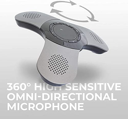 Conference Speaker and Microphone, 360° Voice Pickup, Noise Reduction - size: 2 Pack