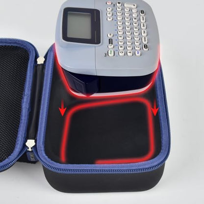 GWCASE Hard Case for Brother P-Touch PTM95 PT90 Handy Label Maker, Black - color: Black