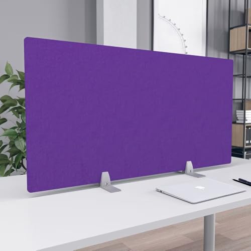 Escape Acoustic Desk Divider with Freestanding Mount 23" H | 5 Widths | 15 Colors Available - color: Black, size: 23" x 23"