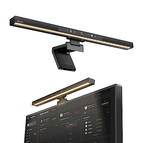 Monitor Light Bar, Computer Monitor Lamp, Memory Stepless Dimming Touch Control Screen Light Bar, 5 Color Temperatures, USB Powered LED Reading Desk Lamps for Home/Office/Game - style: 3 Color-Light Bar