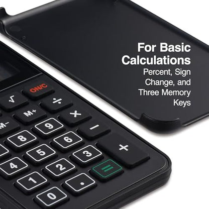Staples 10-Digit Battery & Solar Basic Pocket Calculator, Black - size: 1 Pack, style: 10-Digit