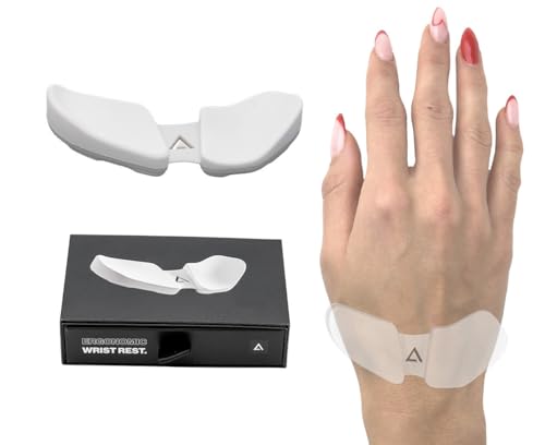 DELTAHUB Carpio 2.0 - Left-Handed Truly Ergonomic Wrist Rest for Mouse, Carpal Tunnel Support, Pain Relief, Anti-Fatigue, Easy Glide, Sleek, Office Computer, Laptop, Gaming - Large, White - color: Left - White, size: Large