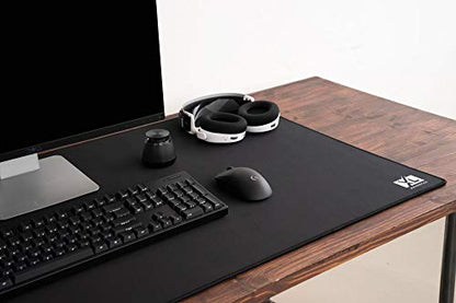 3XL Huge Mouse Pads Oversized (48''x24'') - Extra Large Gaming XXXL Mousepad for Full Desk - Super Thick Nonslip Rubber Base and Waterproof Desktop Keyboard Extended Mouse Mat (Black, XXX-Large) - size: 3XL (48'' x 24'')