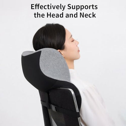 Office Chair Headrest, Adjustable Neck Support Pillow with Removable Washable Cover - Head Rest Attachment for Office Chairs and Wheelchairs, Neck Pillow for Desk Chair Napping (Pink) - color: Pink