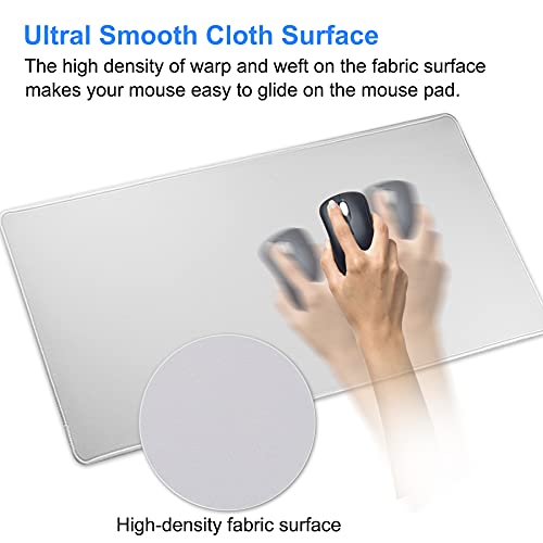 Large Gaming Mouse Pad with Stitched Edges,[27.5x11.8In] Extended Mouse Pad with Non-Slip Natural Rubber Base for Gamer/Desktop/Office/Home (70x30 Greyus) - color: 70x30 Greyus