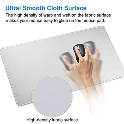 Large Gaming Mouse Pad with Stitched Edges,[27.5x11.8In] Extended Mouse Pad with Non-Slip Natural Rubber Base for Gamer/Desktop/Office/Home (70x30 Greyus) - color: 70x30 Greyus