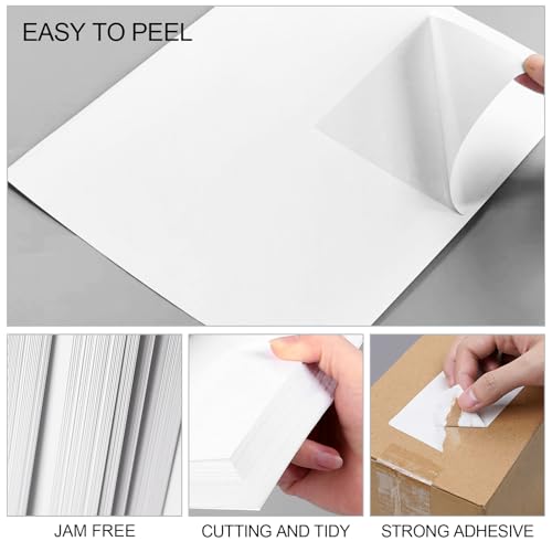 [500 Sheets 2000 Labels] 4-UP 4''x5'' Shipping Labels for Laser & Inkjet Printers, Shipping Mailing Labels, 4 Pcs Per Page Shipping Labels - color: A4-4up-500sheets-2000 Labels
