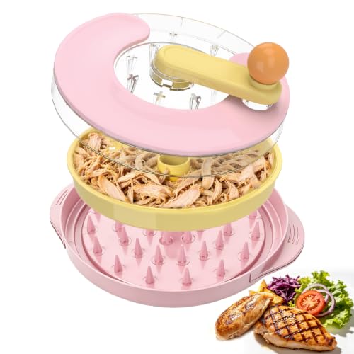Chicken Shredder Tool Twist, Meat Shredder Twist,Shredder for Kitchen - color: Pink