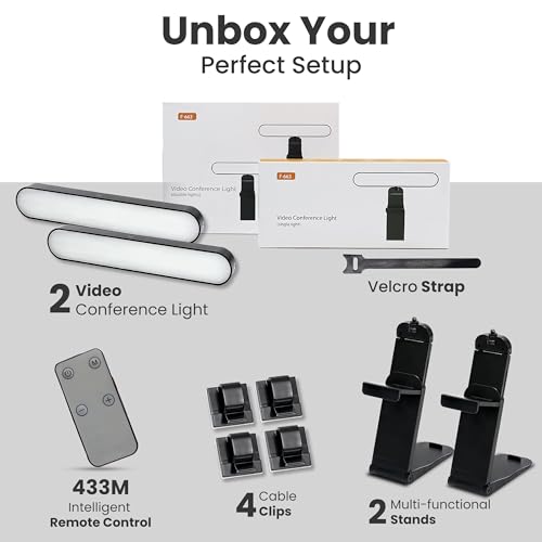 Monitor Light Bar for Computer & Laptop – Remote&Touch Control, Streaming Video Light, Adjustable Key Light for Desk & Zoom Meetings, Screen Lamp with Remote Control, USB Powered Computer Light
