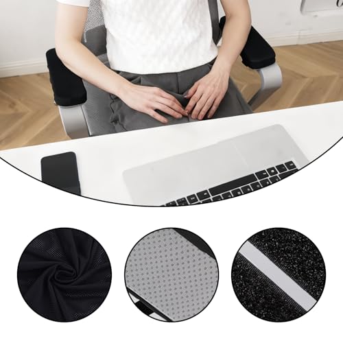2-Piece,Office Chair Arm Covers,Office Chair Arm Pads,Cooling Gel Pads,Suitable for Gaming Chairs,Armrest Pads with Memory Foam,