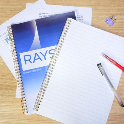 Rayson Wire Binding Spines, 1/2" 3:1 Pitch, 32-Loop Gold, 100 Pack | Binds up to 100 sheets; fits 3:1 pitch machines for reports, manuals and projects.