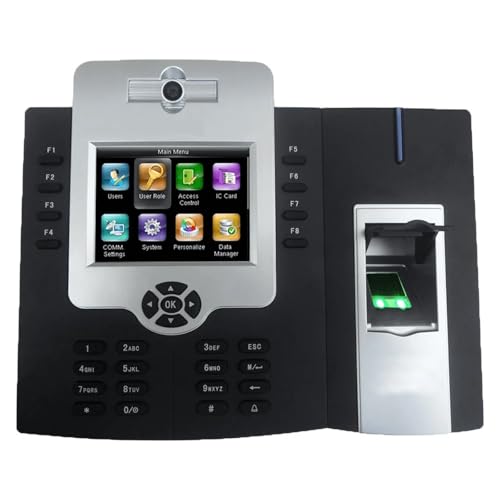 Mutil Language Time Clock for Small Businesses Biometric Fingerprint Time Attendance Clock Machine with Access Control Default for Small Businesses(ID Card) - size: ID card