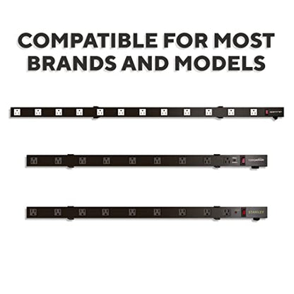 Heavy Duty Metal Power Strip Surge Protector Mounting Brackets, Compatible for All OPENTRON Models and Other Popular Brands