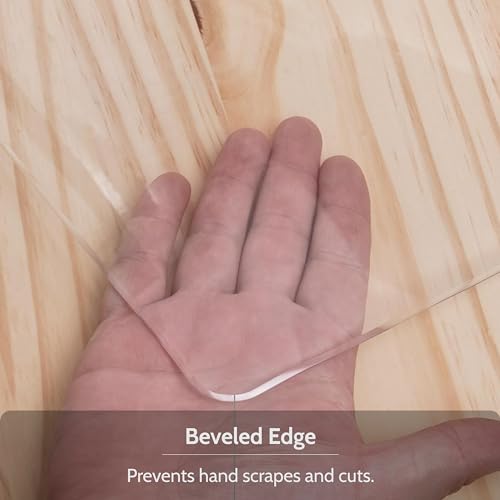 Awnour Clear Desk Mat on top of desks - 36 x 17 inches - Clear Transparent Plastic Desk Protector - Desk Writing Mat for Office and Home