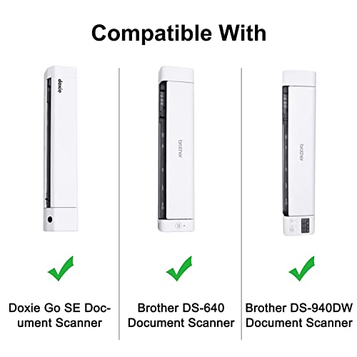 XANAD Hard Case for Brother DS-640 / DS-940DW/DS-740D / DS-720D/Doxie Go SE Duplex Compact Mobile Document Scanner(Light Gray) - color: Grey
