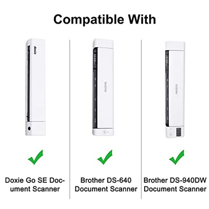 XANAD Hard Case for Brother DS-640 / DS-940DW/DS-740D / DS-720D/Doxie Go SE Duplex Compact Mobile Document Scanner(Light Gray) - color: Grey