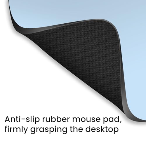 Small Mouse Pad 6 x 8 Inch, Horizontal and Vertical Flexible use. Great for Traveling, Wireless laptops, Keyboard Trays, Offices, etc. (Blue) - color: blue